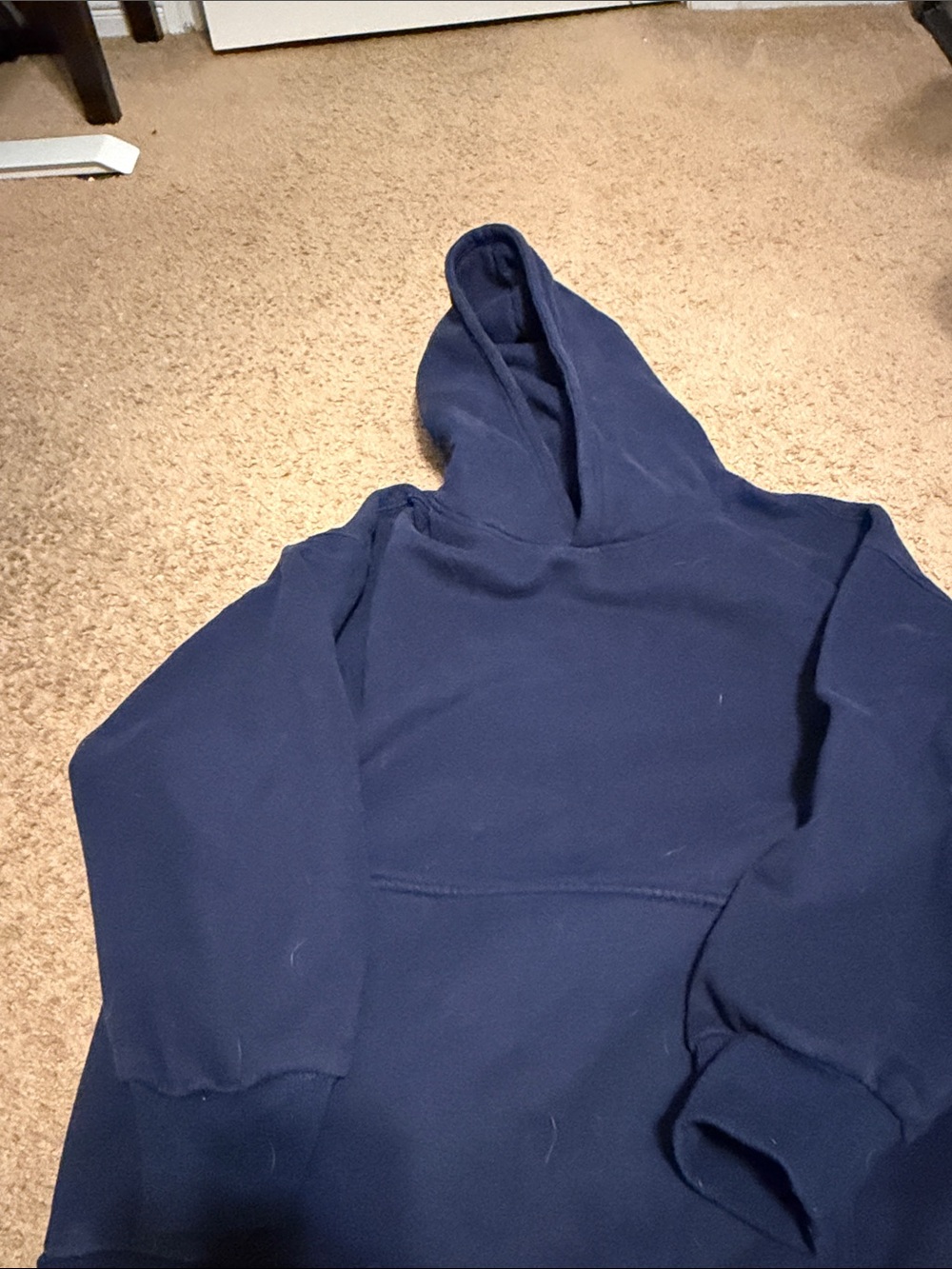 TrendyQueen Men's Hooded Zip-Up Sweater - Deep Navy
